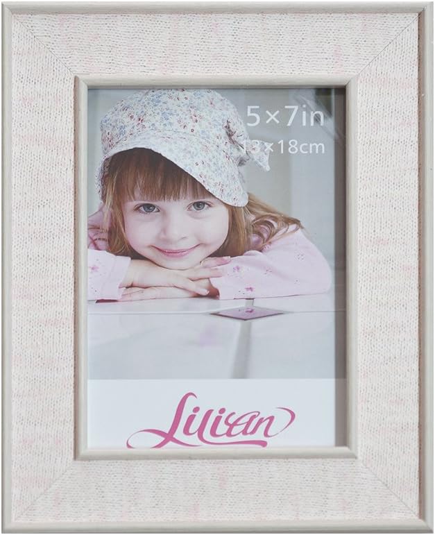 Lilian Yellowish White Knitted Pattern Display 8x10 Desk/Wall Photo Frame - Wall Mounting Material Included(3-Pack)