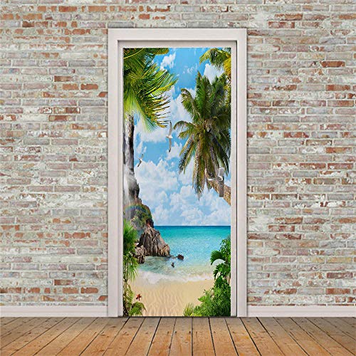 Oxiang Adesivi per Porte Interne 3D Adesivi Murali...