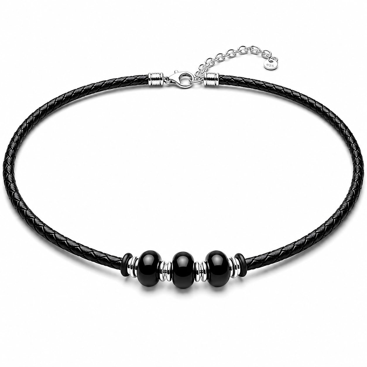 Collana Uomo Argento 925 Vero con Certificato di Autenticità,42+7 cm
