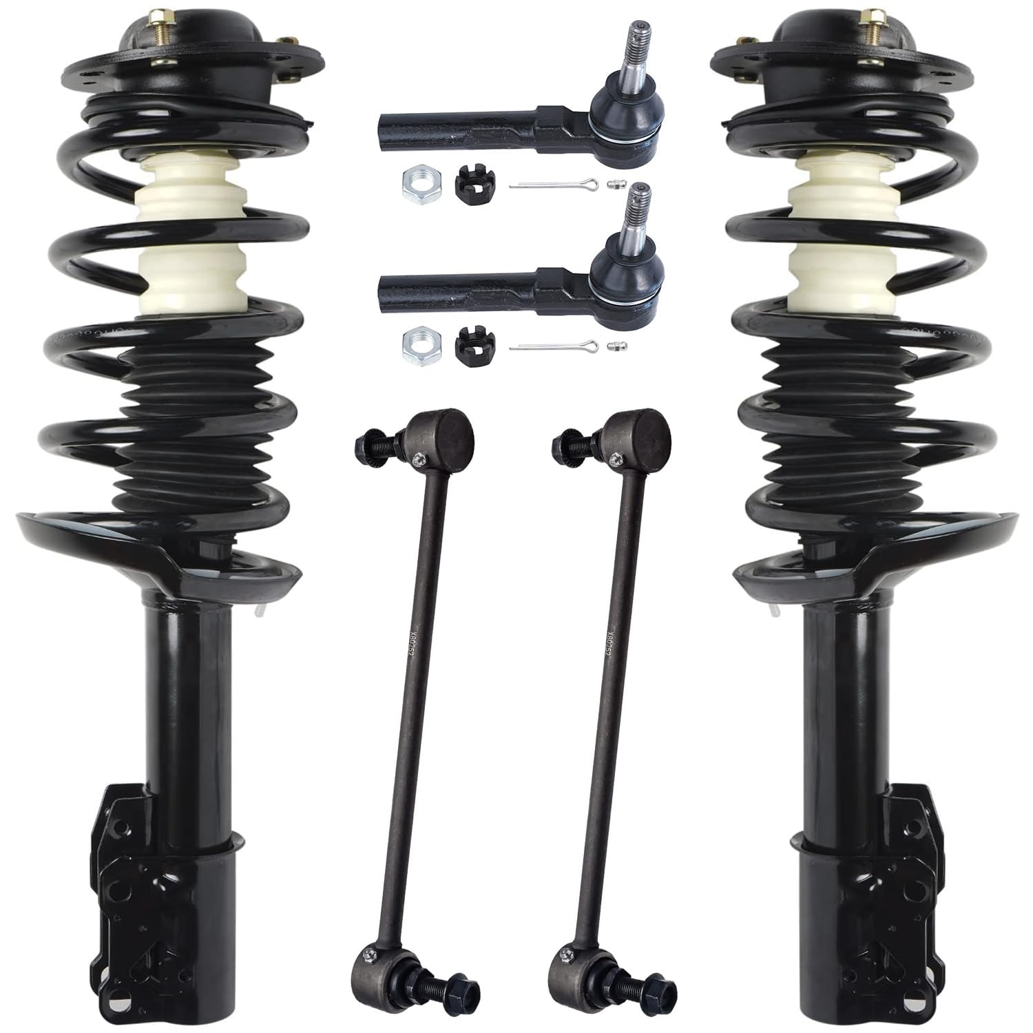 Detroit Axle - 6pc Front Struts Kit for 2004-2012 Chevy Malibu Pontiac G6
