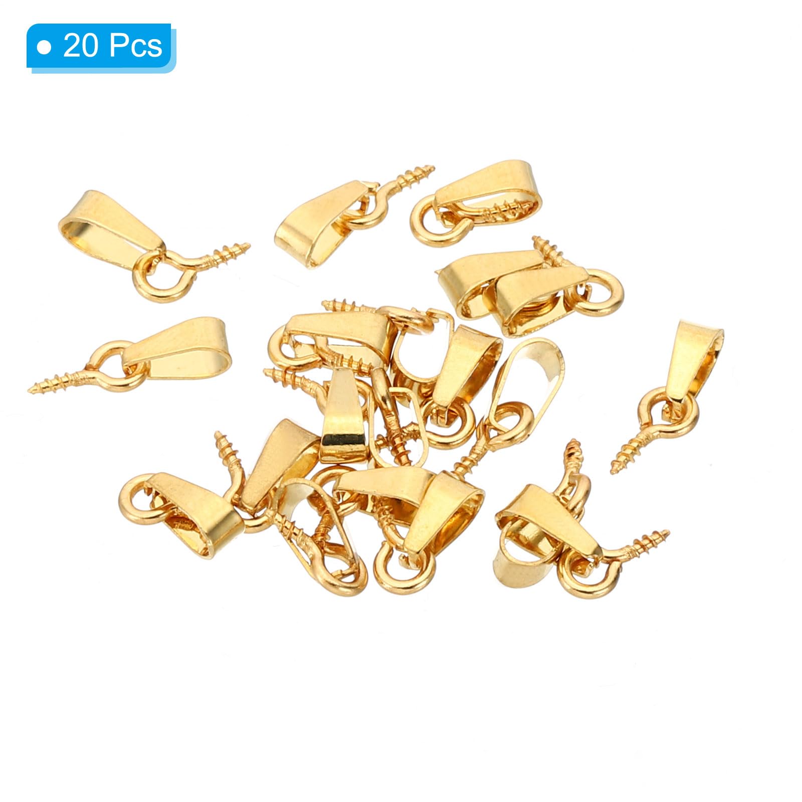 PATIKIL 15x4mm Screw Eye Pins Peg Bail - Image 3