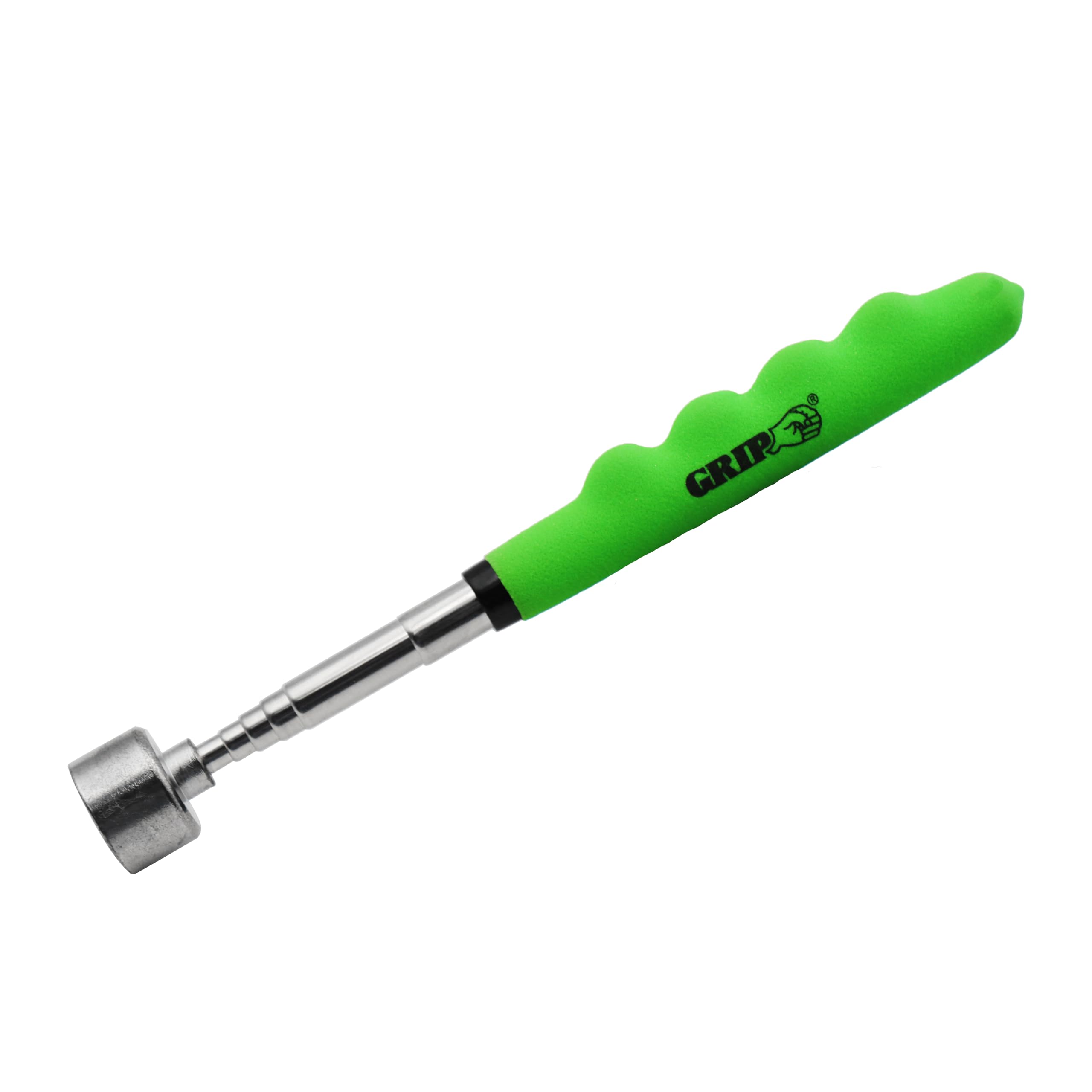 Grip 25 lb Super Telescopic Magnetic Pickup Tool - Extends to 30" - Cushion Grip - Retrieve Ferrous Objects & Metal Shavings Around Garage, Workshop,