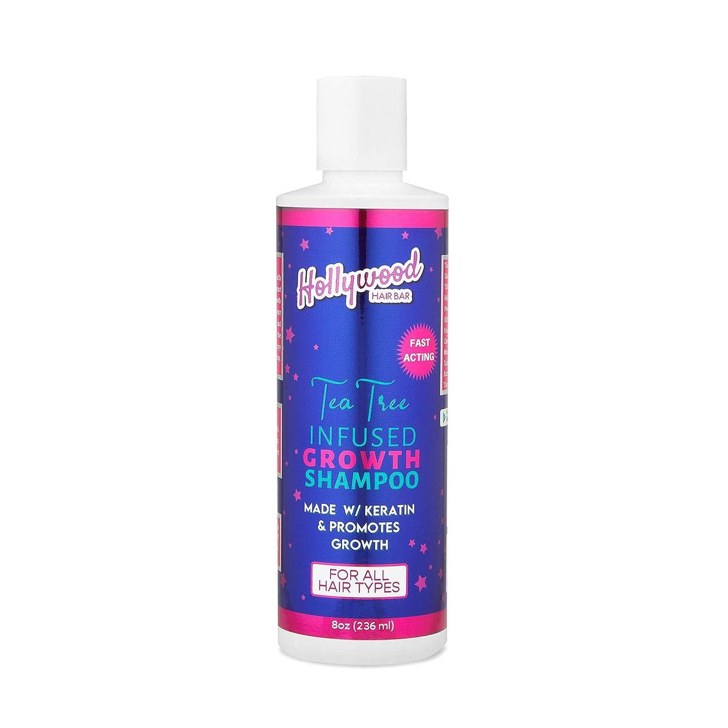 Hollywood Hair BarGrowth Shampoo - Infused with Herbal Supplements, Everyday use, 8oz