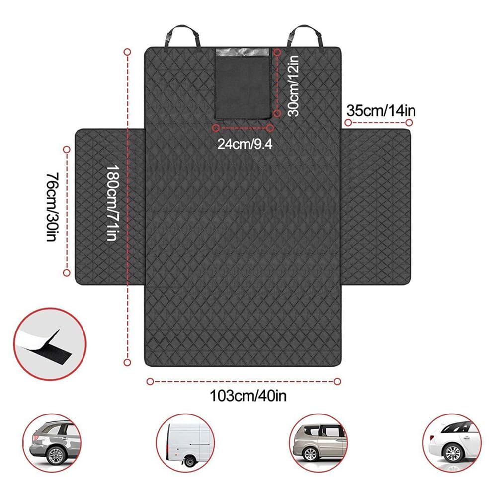 Protection Coffre Voiture Chien,pour Tesla Model Y.Tapis de Coffre pour imperméable antidérapant Durable Pliable
