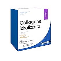 YAMAMOTO RESEARCH, Collagene Idrolizzato Verisol 30 Bustine da 5 gr, Integratore con Collagene, Acido Ialuronico e Vitamina C per la Cura della Pelle, Gusto Fragoline di Bosco