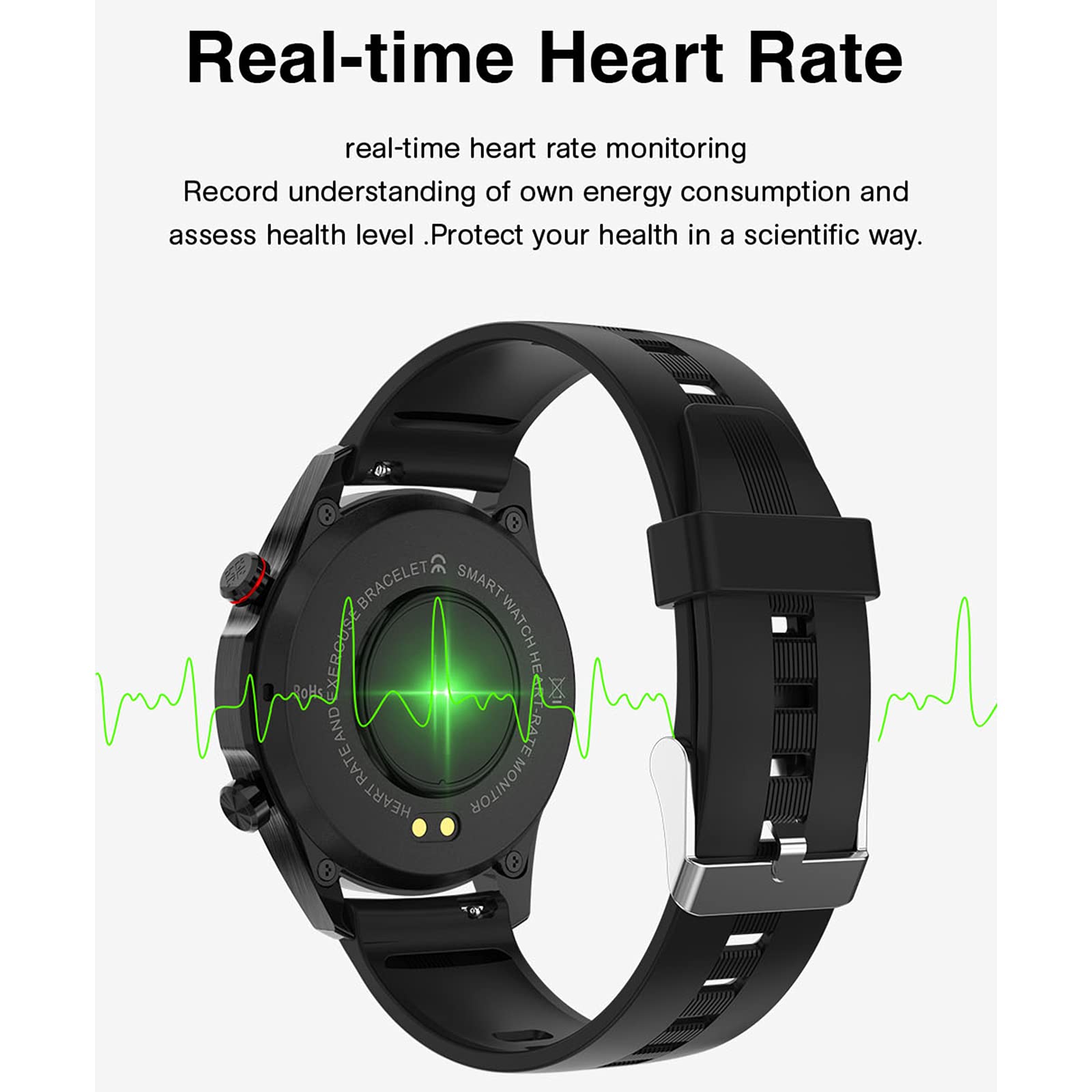 Smart Watch Men Bluetooth Call Full Touch Screen Impermeabile Smartwatch Sport Fitness Tracker