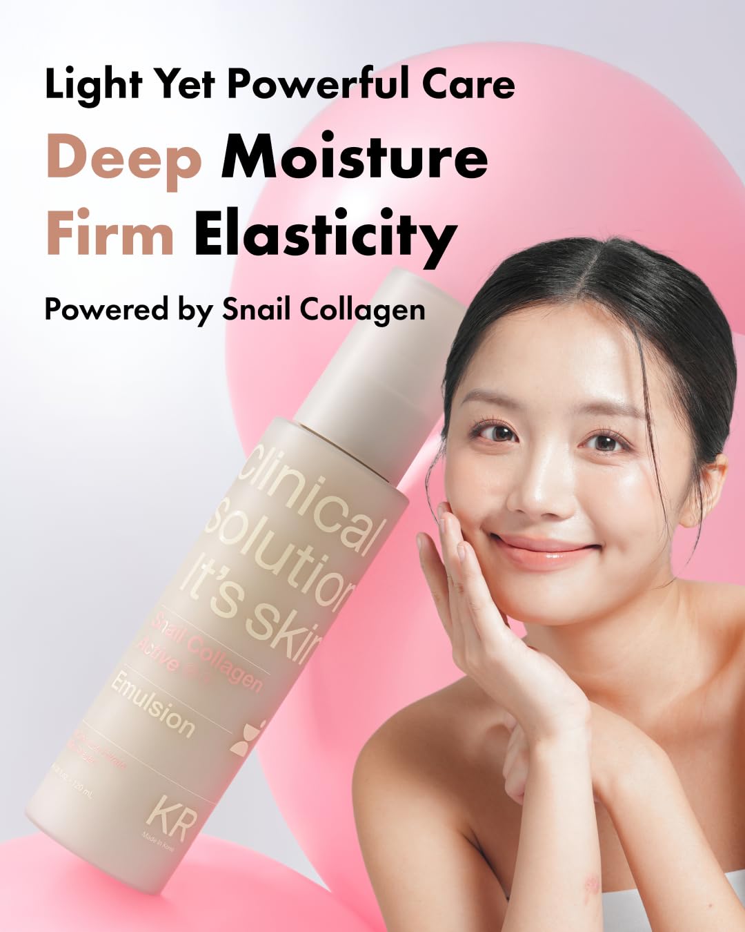It'S SKIN Snail Collagen Active Emulsion 4.05 Fl Oz, lightweight hydrating & firming lotion with snail mucin, dual collagen, and chestnut extract for pore care and smooth skin, Korean Skincare image 2 of 8 B0F5974RKQ