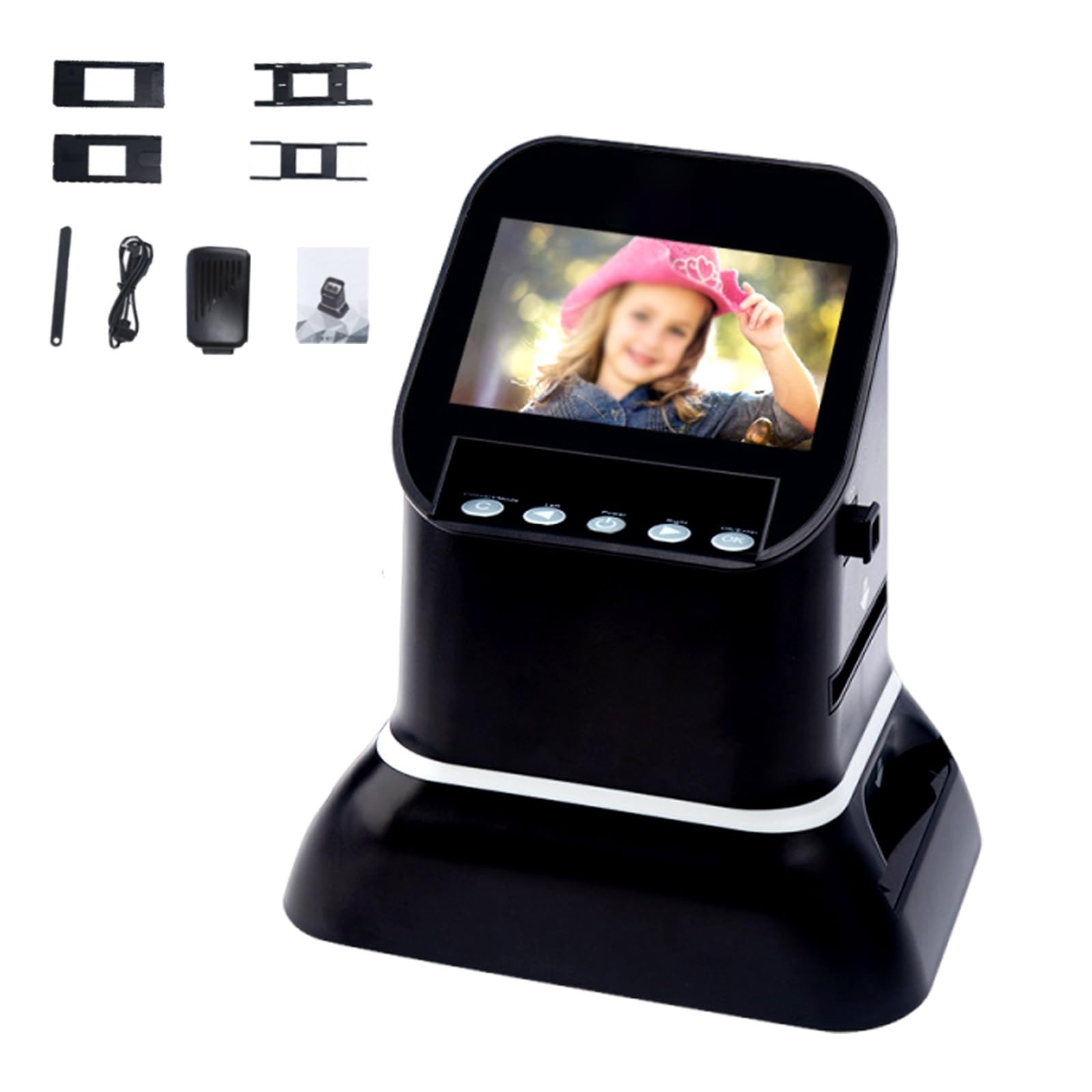 Digitalizzatore Diapositive Unità Autonoma Per Foto | Digitalizzatore senza PC, Display a Colori con Anteprima HD, Trasferimento Semplice di Album Fotografici e Collezioni Storich