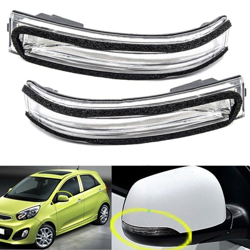 Intermitentes LED de retrovisor para Kia Picanto e i20 2012-2016 2