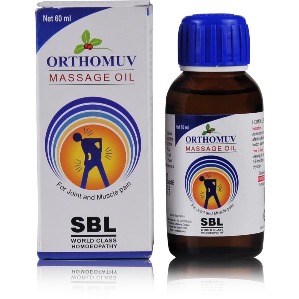 SBL Orthomuv Massage Oil- 60ml pack of 2 (B0D969SRRV) Amazon Price History, Amazon Price Tracker