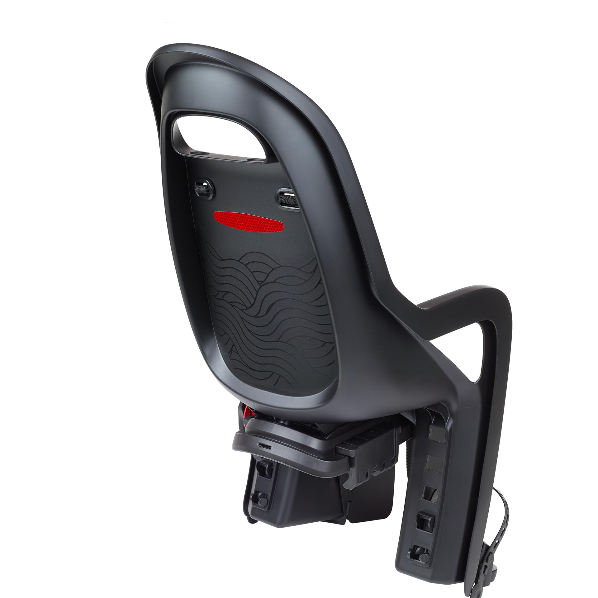 Polisport Groovy Maxi CFS Siège Vélo Arrière pour Enfant – Siège Bébé 9 Mois–6 Ans/Jusqu’à 22 kg, Repose-Pieds Réglables, Montage sur Porte-Bagages