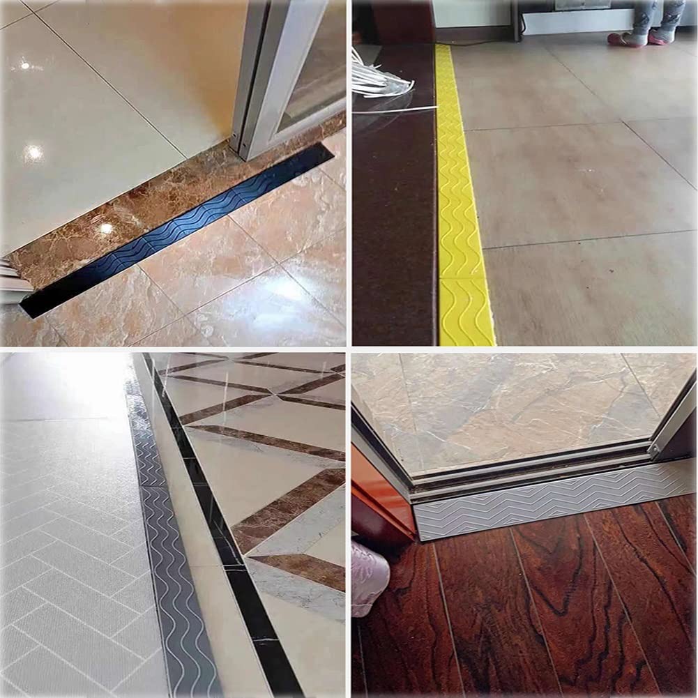XXIOJUN Rise Threshold Ramp para Sillas De Ruedas, Scooters De Movilidad Y Sillas Eléctricas, con Superficie Antideslizante, Capacidad De Carga De 1500 Libras, Cortable