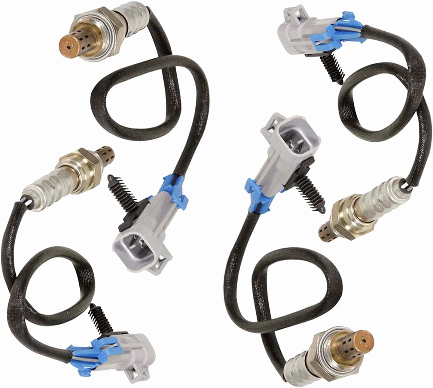 KEC Pack of 4Pcs Upstream And Downstream Oxygen O2 Sensor Replacement For Chevy Tahoe 5.3L 2005-2003 234-4668 x4