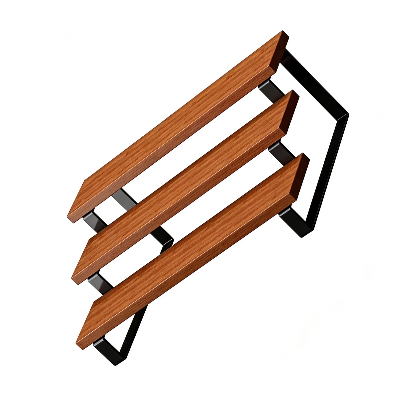 Ekoama 3 Tiers Wooden Cup Holder Display Stand For Coffee Mugs Tea Cups Perfumes Bottles Kitchen Offices Desktop Organizers