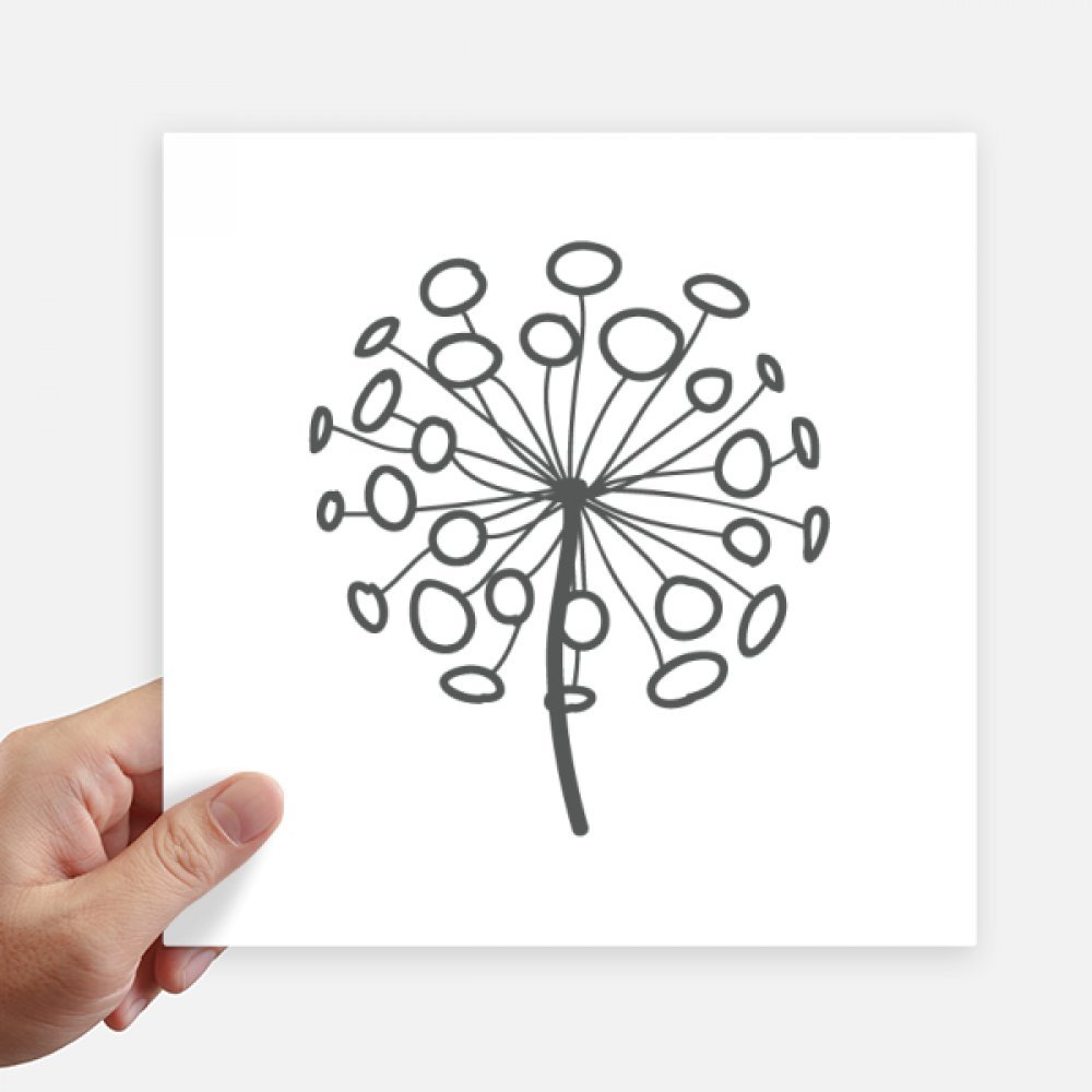 Fleur de pissenlit autocollant décoratif pour personnaliser l'ordinateur