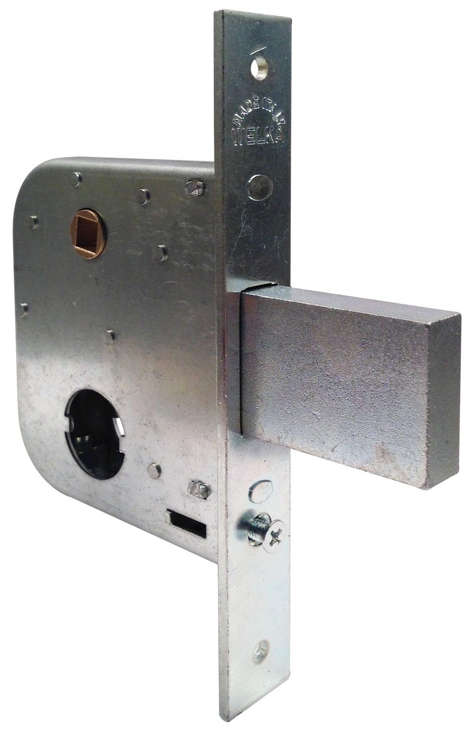 Serratura per cancelli e Porte in Ferro scrocco Una mandata e Mezza WELKA 07545000