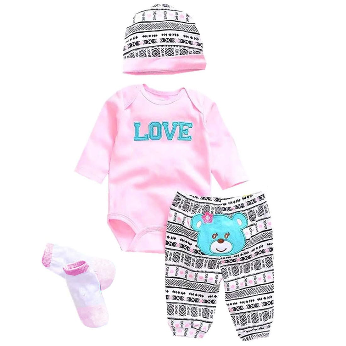 See full amazon price history chart for ZTDOLL Reborn Dolls Baby Clothes Pink Cute for 18"- 22" Reborn Doll Girl Baby Doll Clothes Outfit Accessories Cute Bear Pattern 4pcs Set ZTDOLL Reborn Dolls Baby Clothes Pink Cute for 18"- 22" Reborn Doll Girl Baby Doll Clothes Outfit Accessories Cute Bear Pattern 4pcs Set (B0CLCWRPD1) Amazon Price History, Amazon Price Tracker