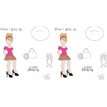 Prima Marketing 655350912543 Julie Nutting - Cling Stamps Emmy-Lou Pack of 2