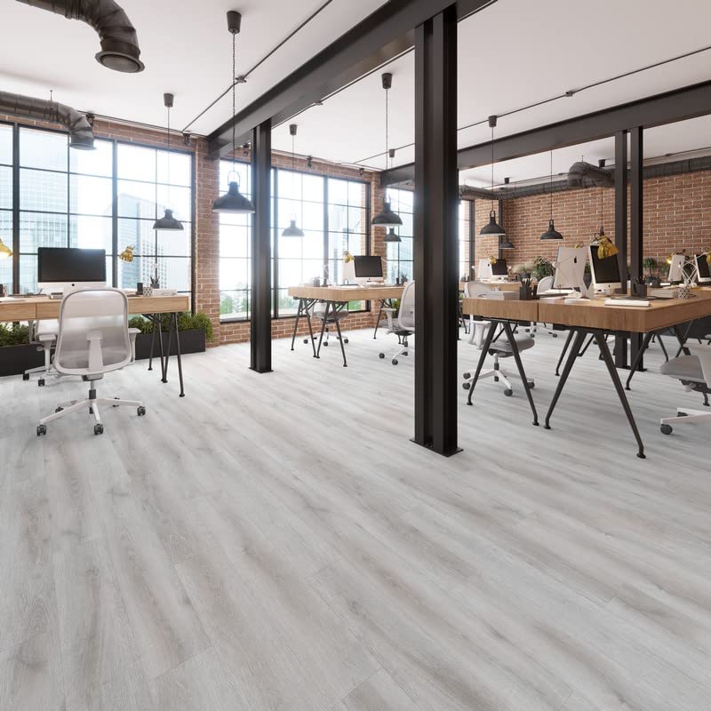 Miniatura 57 de Lucida Surfaces Azulejos de vinilo de lujo Piso adhesivo para instalación de bricolaje 10 tablones de aspecto de madera GlueCore Pro Chino