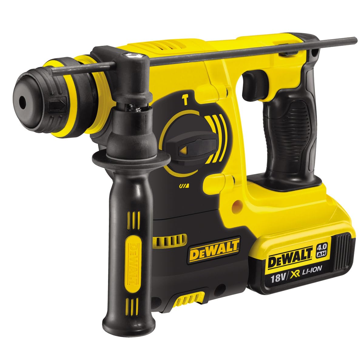 Dewalt DCH253M2-QW Tassellatore Sds-Plus A Percussione, 4.0 Ah, 3 Modalità Di Lavoro Con Doppia Batteria In Valigetta, 18 V - 4