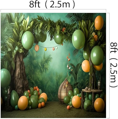 Miniatura 9 de Kate Telón de fondo de globos de bosque de 7x5 pies para niños, tela impresa sin costuras, fondo de fotografía, estudio de fotografía