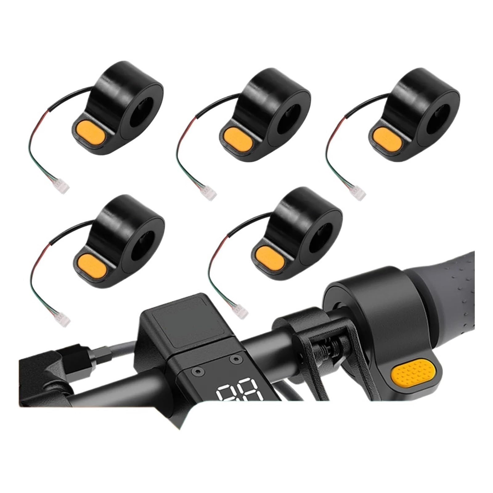 Accélérateur de scooter électrique Accélérateur de propulseur d'accélérateur de Hoverboard de pouce de 1-5pc Compatible avec les accessoires d'accélérateur d'accélérateur de doigt de Scooter électriqu