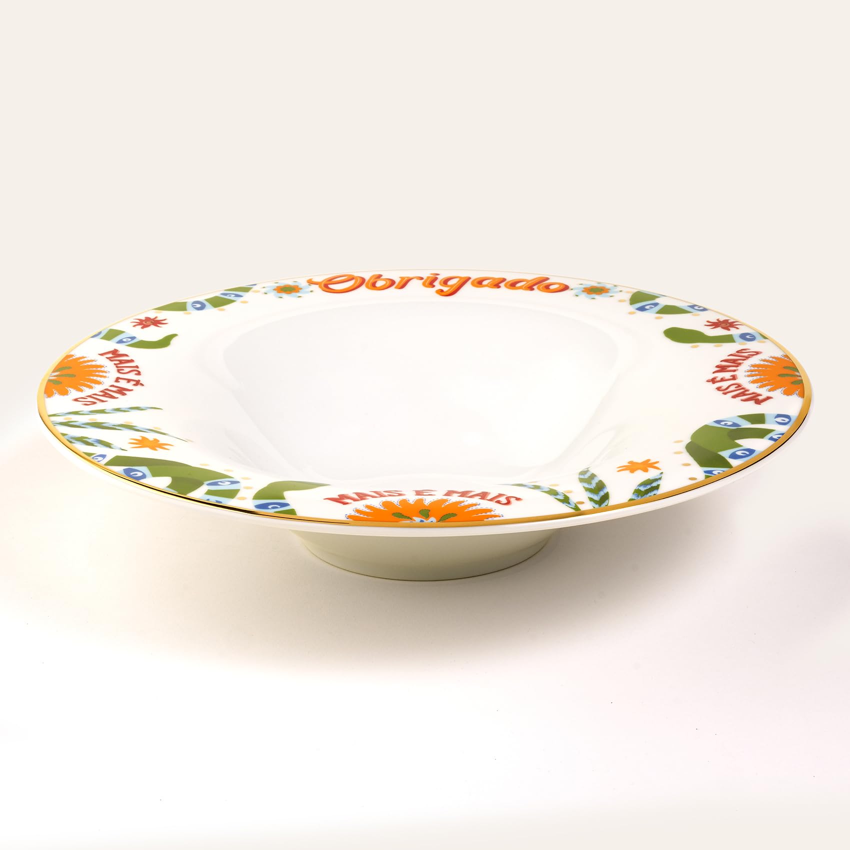 Lublın Porselen Makarna Tabağı 30 Cm Yeşil