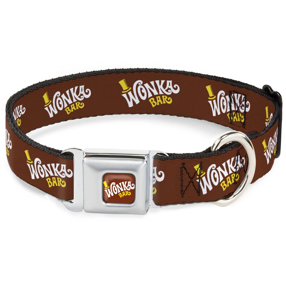Collier pour chien avec boucle de ceinture de sécurité Wonka logo