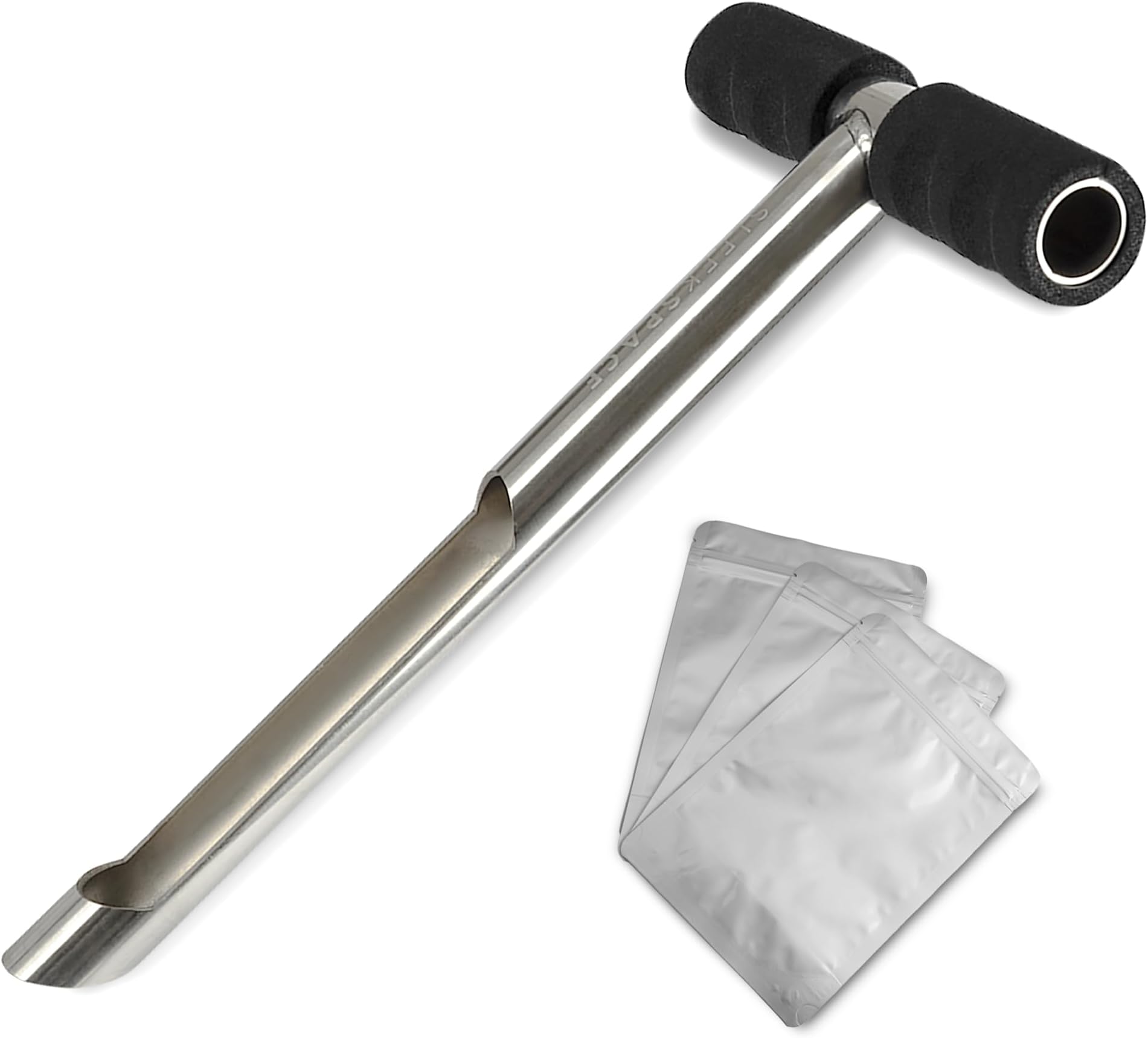 - Soil Probe with Small Soil Sampler Bags. 12" Soil Sample Probe Rod. Patent Pending Ground Probe Design for Tidy Strata in Soil Test Sampling.
