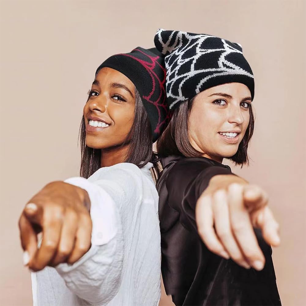 Y2k Spider Beanie Hats MEA Culpa Knitted Hat Streetwear Headwear Winter Wool Acrylic Knit Skull Cap for Men Women - Image 6