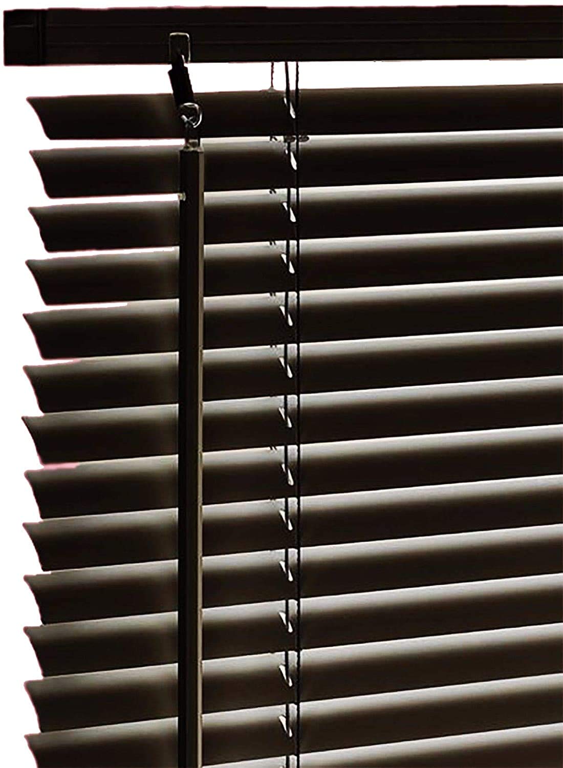 PVC Venetian Blind Blinds Easy Fit Curtains Trimmable Fittings Windows Treatment Shutters Twist Open Close Pay only 1 Flat shipping ยฃ3.99 for multiple buying (Black, 150 W x 213 L)