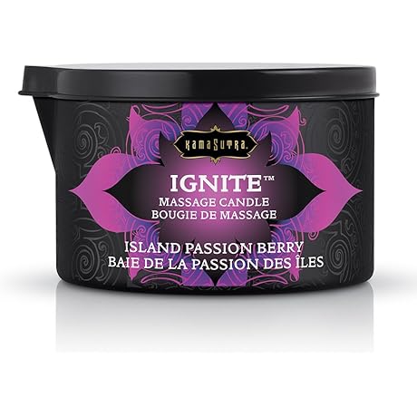 Kama Sutra Sensuously Fragrant Massage Candle - Island Passion Berry