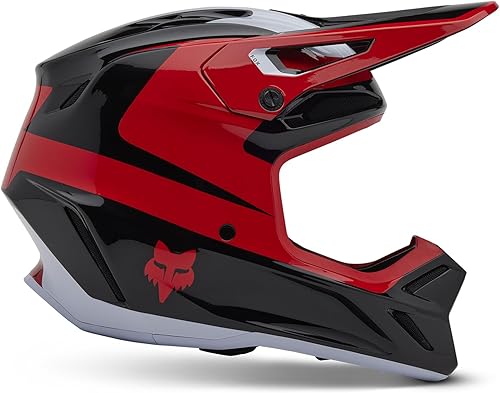 Miniatura 28 de Fox Racing Unisex V3 Motocross Dirt Bike Helmet Negro mate sólido,Blanco mate sólido,Negro -,Divisor negro,Grafito Sólido,Blanco,Negro