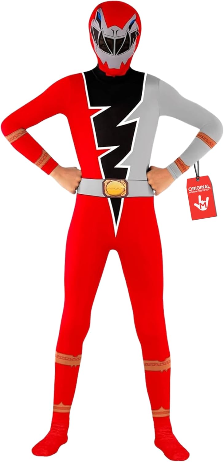 Morphsuits Red Power Rangers Dino Fury, Power Rangers Dino Charge, Kids Power Ranger Costume