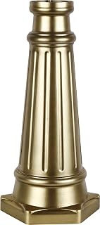 Generation Lighting POSTBASE-PDB, Outdoor Post, Painted Distressed Brass