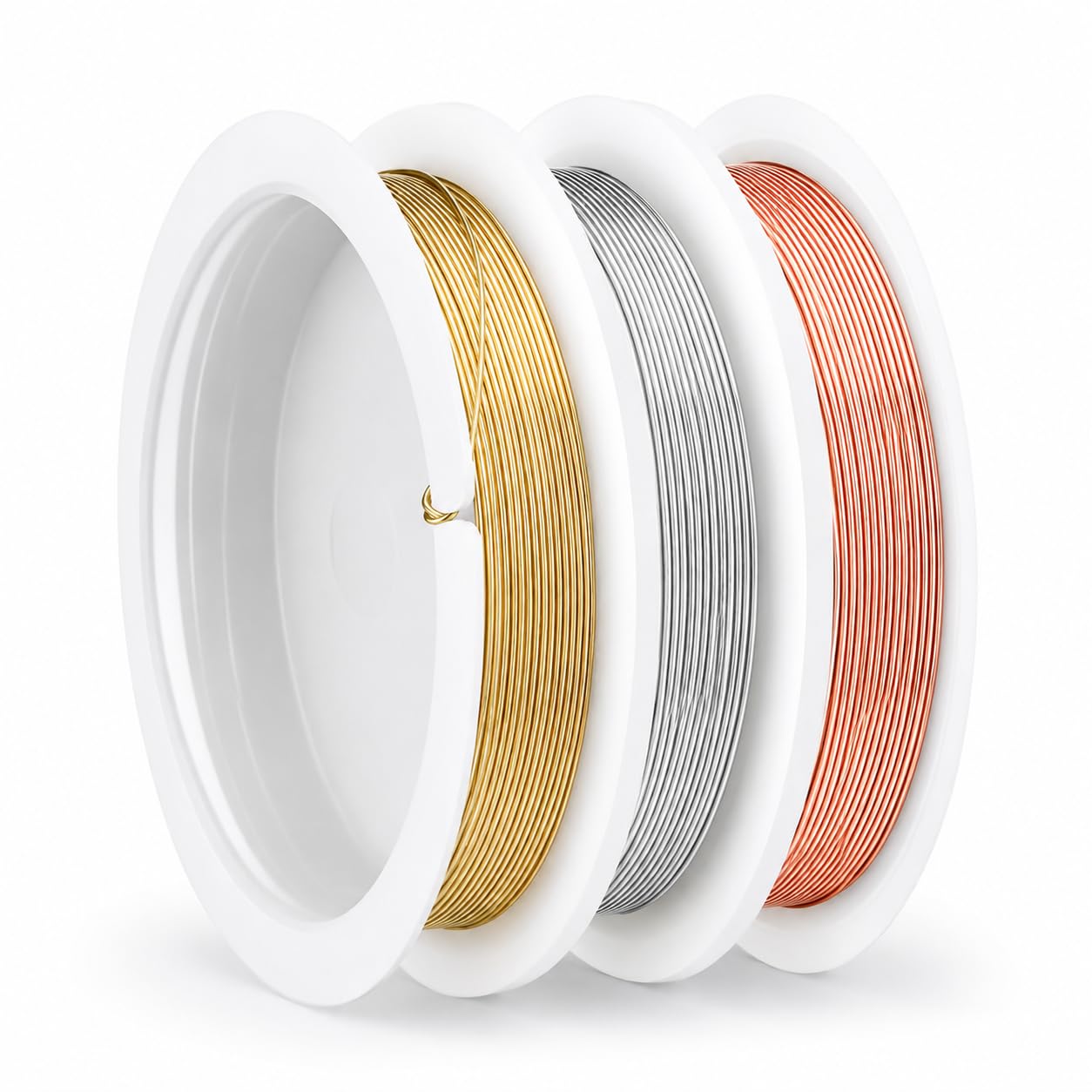 3 Roll Jewelry Wire, 22 Gauge Wire for Jewelry Making 0.6mm 16Feet Beading Wires Essential Beading Making Supplies Premium Wires for DIY, Crafts, Gardening