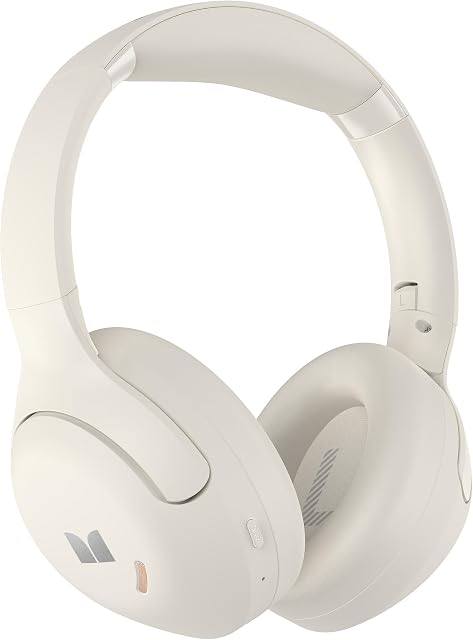 Monster Harmonic N22 Le bruit actif annule les écouteurs, Bluetooth casques sur oreille avec 3 EQ Modes, 110H L'heure du jeu, HiFi Stereo Audio, Bluetooth 6.0, Casques sans fil pour les voyages de travail, Noir