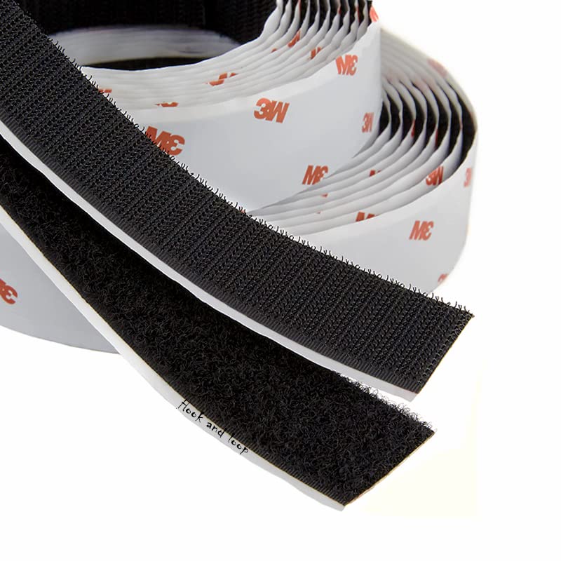 Hook and Loop Tape Roll with Heavy Duty Adhesive Industrial Strength