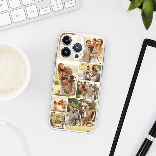 Miniatura 4 de CUBICER Fundas personalizadas para teléfono con fotos familiares, imágenes personalizadas, protector impermeable para familias, funda transparente
