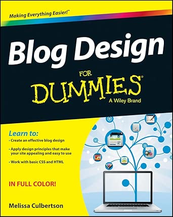 Blog Design For Dummies book cover