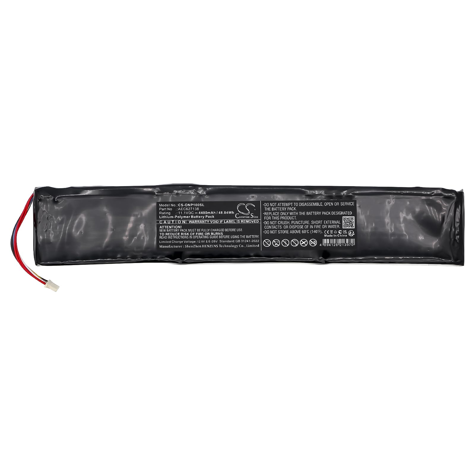 TECHTEK Bateria 4400mAh kompatybilny z [OnexPlayer] 1S Game Player zastępuje AEC627138, HD627138