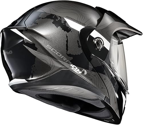 Miniatura 4 de ScorpionEXO AT960 - Casco modular de motocicleta para aventura y calle con bolsillos para altavoces con Bluetooth, aprobado por DOT y ECE,