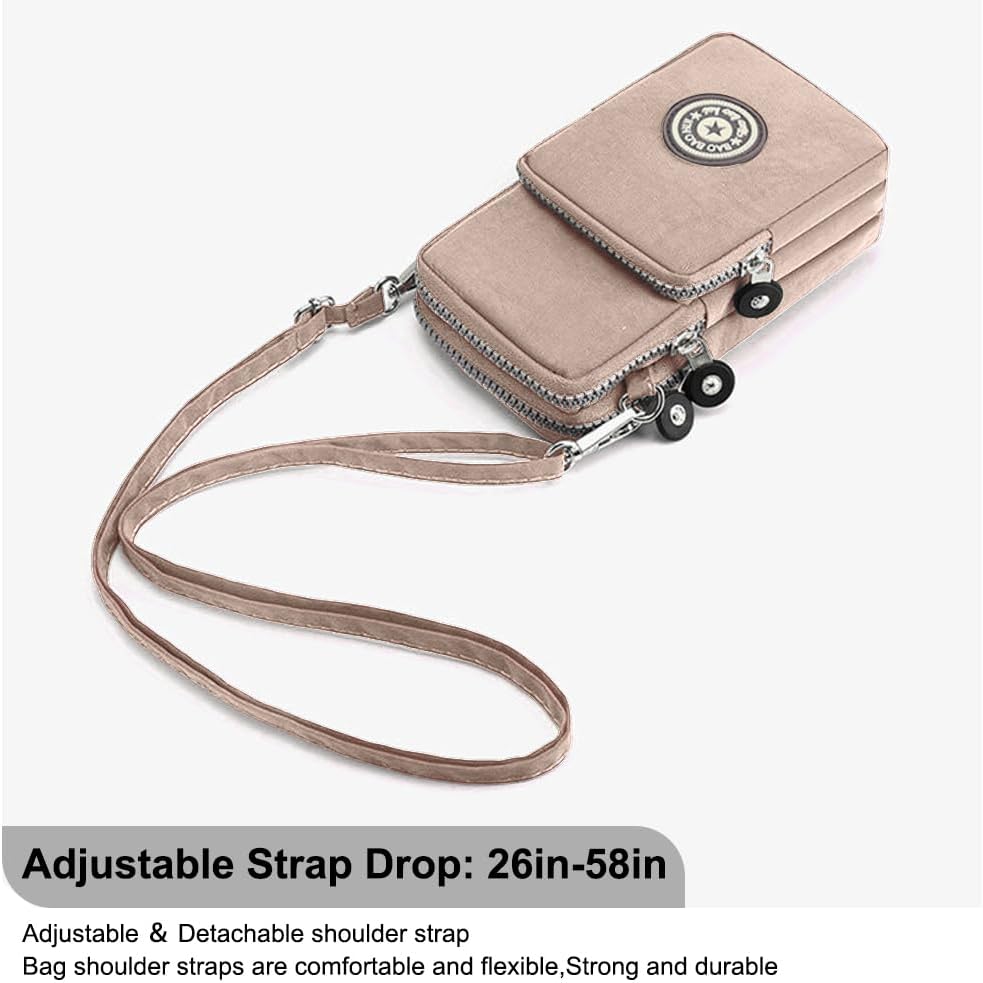 Pequena bolsa transversal para mulheres, mini bolsa de celular carteira com alça ajustável sobre o ombro
