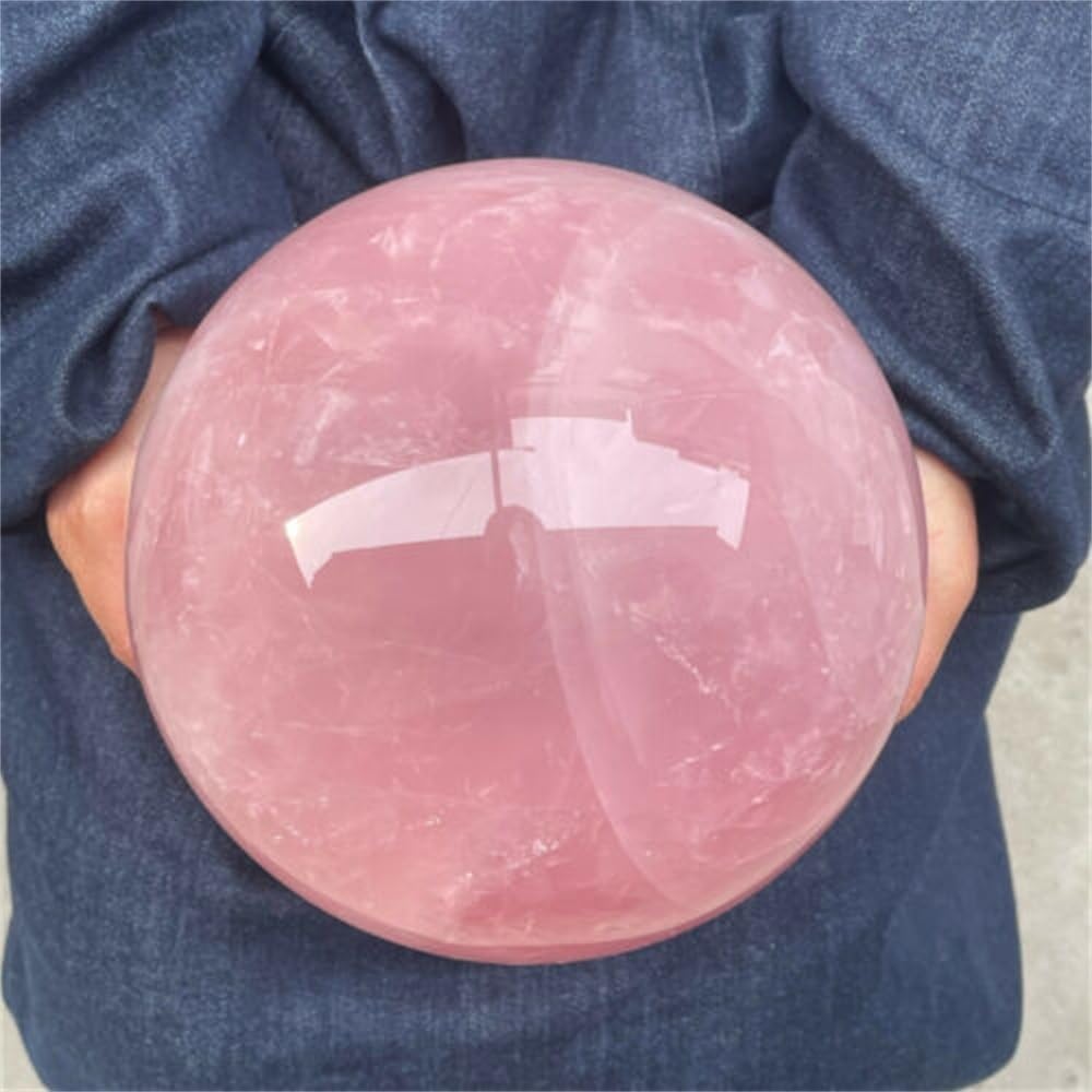 Crystal Ball Ore Home Office Decoration Craft Attract Peach Blossom Love Marriage Stone Ornaments (Size : 50-55mm)