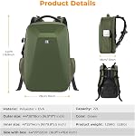 Sac à Dos K&F CONCEPT, Sac à Caméra Hardshell pour Photographie DSLR avec Compartiment pour Ordinateur Portable de 15-15,6 pouces, Étanche
