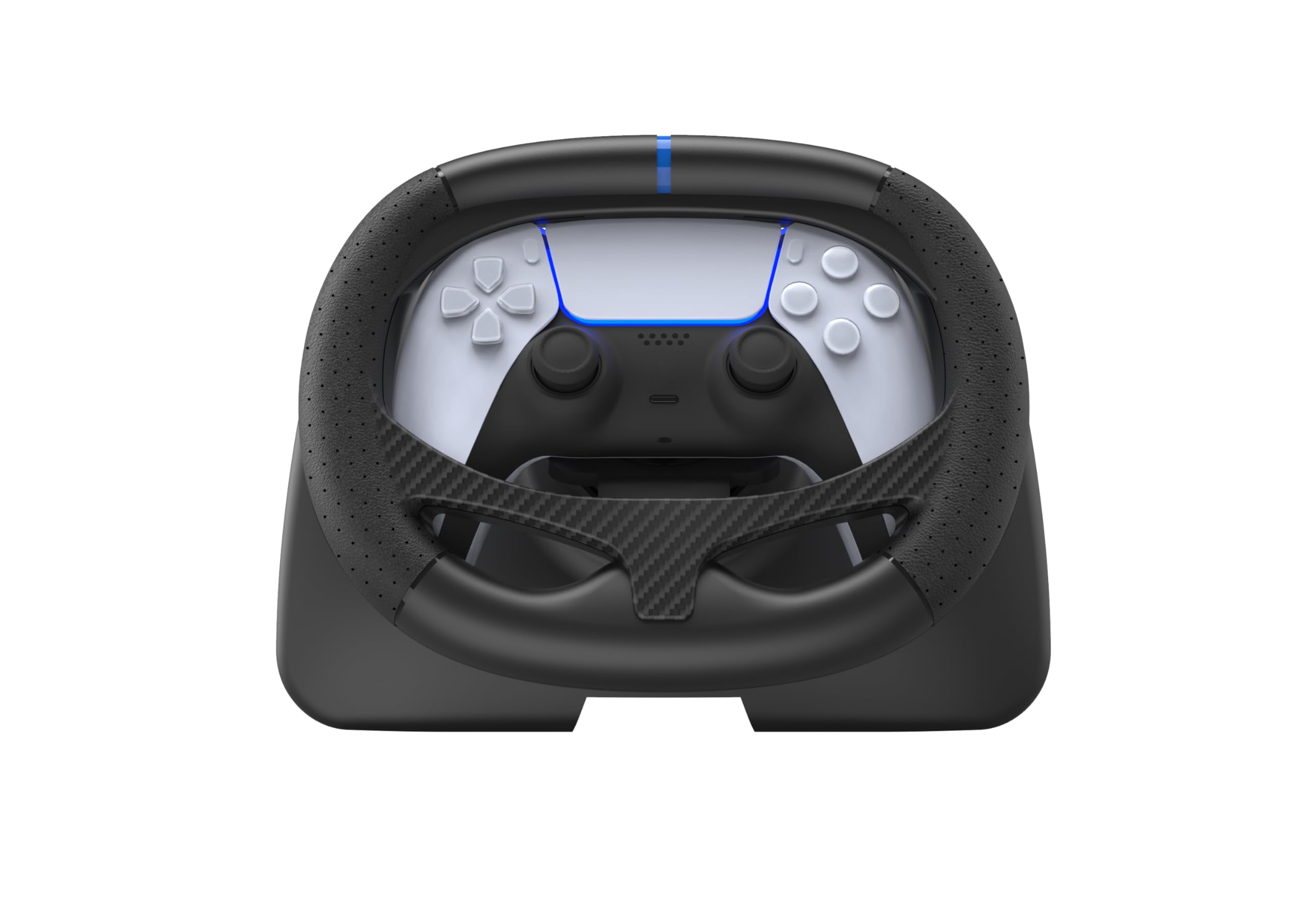 BASEKAMP AERO Racing Wheel Dock for DualSense & DualEdge Controller on PS5, PC, and Steam Deck - Auto Centring - For Motion Sensor Games Only - GT7