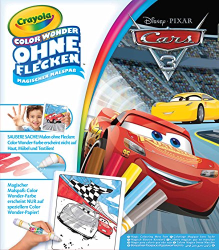 CRAYOLA - Kit Color Wonder Cars 3 - Coloriage magique - 256295.006