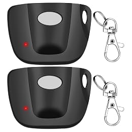 2-Pack Only 300MHz 10 dip Switch for Multicode Garage Gate Door Opener Remote Control, Replacement for 3089,3070,3060,308911,MCS308911,MCS306010,MCS3070 Gate Clicker with Keychain.