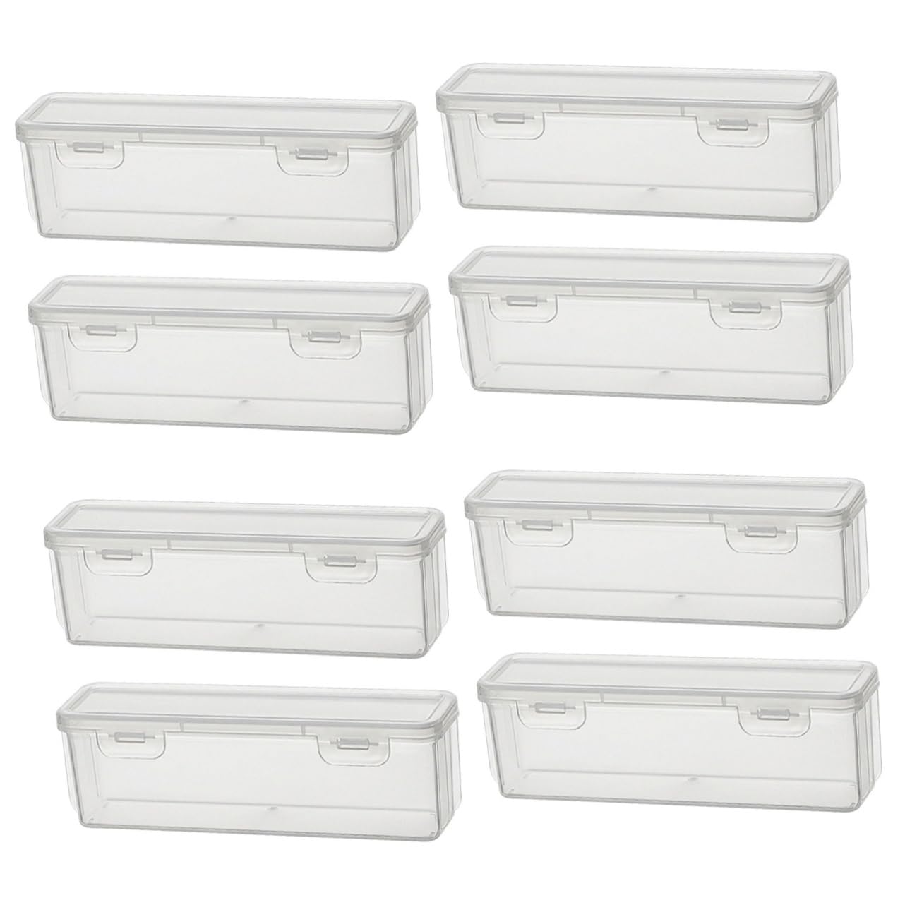 CALLARON 8pezzi Organizzatore Occhiali Da Sole Plastica Custodie Trasparenti e Portatili Per Viaggi Multiuso Per Occhiali e Piccole Cose