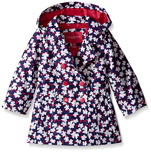 London Fog Baby Girls' Printed Enhanced Radiance Trench Coat